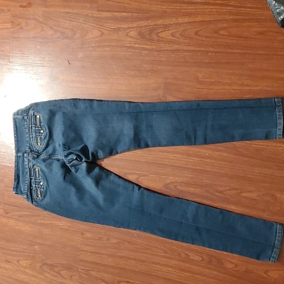 Saza Jeans Womens size 9 SJ jeans distressed low rise tapered destroyed - Picture 2 of 13